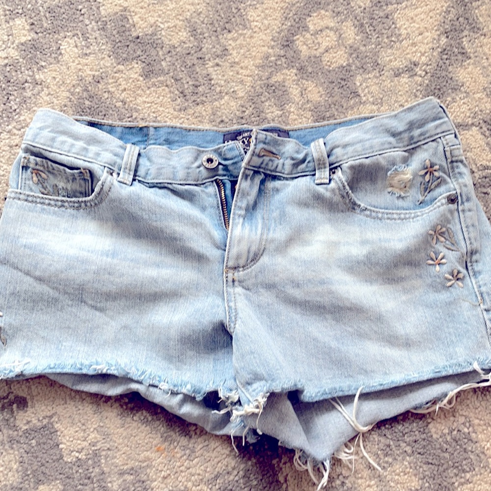 Lucky Brand cutoff jean shorts
